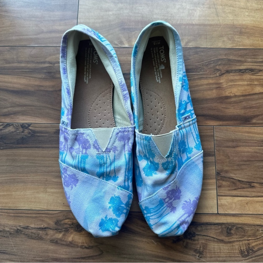 TOMS Men’s Blue Canvas Shoes 13